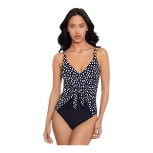 Magicsuit Pebble Print Saki One Piece Swimsuit Wire-Free Adjustable Straps Sz 16